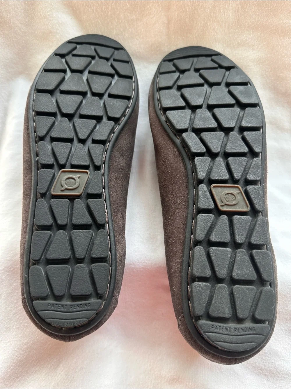 Born Women’s Dark Grey Suede Slip-On flats.